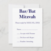 Cartons Réponse Magène métallique orné David (Dos)