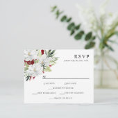 Cartons Réponse Magnolia blanc vert rouge tropical (Debout devant)