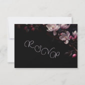 Cartons Réponse Magnolia Fleur Noir (Dos)