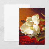 Cartons Réponse Magnolia sur Red Velvet Martin Johnson Heade (Devant / Derrière)