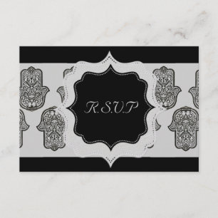Cartons Réponse Main de henné de Hamsa (Mariage)