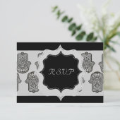 Cartons Réponse Main de henné de Hamsa (Mariage) (Debout devant)