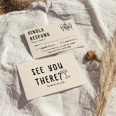 Cartons Réponse Main rétro dessinée Bold Quirky Mariage moderne