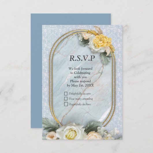 Cartons Réponse Mandalas bleu clair, rose et blanc (Devant / Derrière)