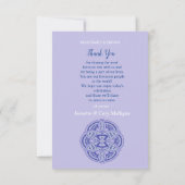 Cartons Réponse Mandalas en néerlandais mixte Blue Thankyou (Dos)