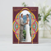 Cartons Réponse Mandalas sur un arrière - plan Maroon (Debout devant)