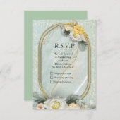 Cartons Réponse Mandalas vert clair, jaune et blanc (Devant / Derrière)