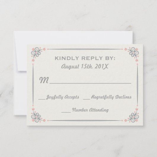 Cartons Réponse Mangez Boire et être marié Mariage R.S.V.P. (Dos)