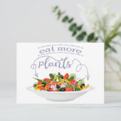 Cartons Réponse Mangez plus de plantes frais motivation salade let (Debout devant)