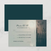 Cartons Réponse marais de libellules et mariage de pleine lune RSV (Devant / Derrière)