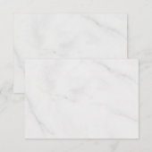 Cartons Réponse Marbre Blanc (Devant / Derrière)