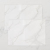Cartons Réponse Marbre Blanc (Devant / Derrière)