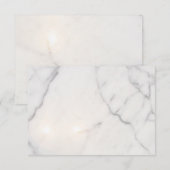 Cartons Réponse Marbre blanc (Devant / Derrière)