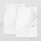 Cartons Réponse Marbre Blanc (Devant / Derrière)