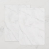 Cartons Réponse Marbre blanc (Devant / Derrière)