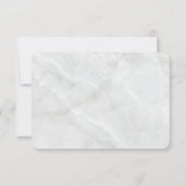 Cartons Réponse Marbre bleu marine et or Marbre moderne Mariage mo (Dos)