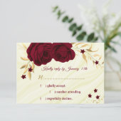 Cartons Réponse marbre bordeaux doré (Debout devant)