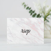 Cartons Réponse Marbre rose et gris moderne (Debout devant)