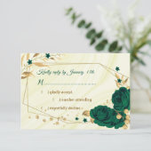 Cartons Réponse marbre vert émeraude floral marbre géométrique (Debout devant)