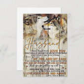 Cartons Réponse Mari À Mon Mari Je T'Aime (Devant / Derrière)