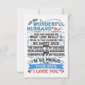 Cartons Réponse Mari À Mon Merveilleux Mari (Devant)