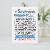 Cartons Réponse Mari À Mon Merveilleux Mari (Debout devant)