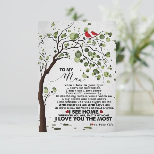 Cartons Réponse Mari que j'aime tant mon mari (Debout devant)