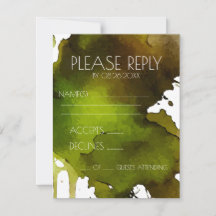 Mariage à l'aquarelle éclaboussée