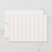Cartons Réponse Mariage à rayures douces (Dos)