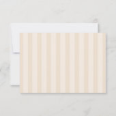 Cartons Réponse Mariage à rayures douces (Dos)
