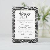 Cartons Réponse Mariage afro-américain (Debout devant)