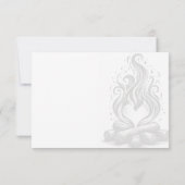 Cartons Réponse Mariage Amour de Feu de Camp (Dos)
