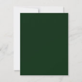 Cartons Réponse Mariage au Eucalyptus Vert Foncé (Dos)