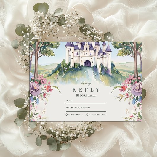 Cartons Réponse Mariage au Jardin Féerique de Castlecore