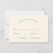 Cartons Réponse Mariage au Nœud Celtique et Trèfle (Devant)