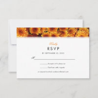 Mariage aux Chrysanthèmes Orange