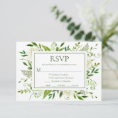 Cartons Réponse Mariage aux Hortensias Blancs (Debout devant)