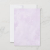 Cartons Réponse Mariage aux tons violets Lilac rose vif (Dos)