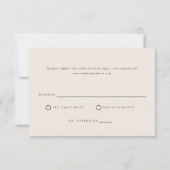 Cartons Réponse Mariage avec superposition de photo de script mini (Dos)