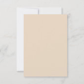 Cartons Réponse Mariage beige d'art mexicain (Dos)