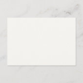 Cartons Réponse Mariage blanc doux minimaliste (Dos)