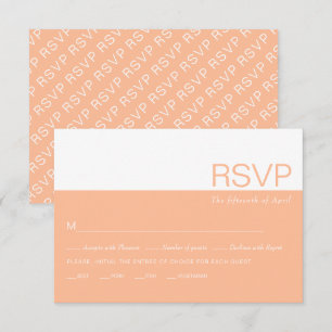 Cartons Réponse Mariage blanc et blanc colorblock