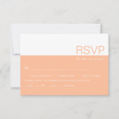 Cartons Réponse Mariage blanc et blanc colorblock (Devant)