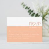 Cartons Réponse Mariage blanc et blanc colorblock (Debout devant)