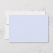 Cartons Réponse Mariage bleu opulent (Dos)