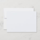 Cartons Réponse Mariage Boho Blue Script moderne (Dos)