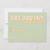 Cartons Réponse Mariage Boho Super coloré rétro (Devant)