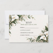 Mariage botanique à l'aquarelle Lily blanche