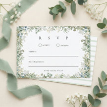 Mariage botanique aquarelle de verdure
