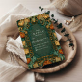 Cartons Réponse Mariage botanique d'automne d'or